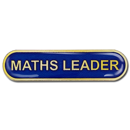 Maths Leader Bar Badge by School Badges UK