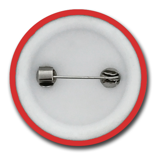 'Plain' Plastic Button Badge (Pack of 25) by School Badges UK