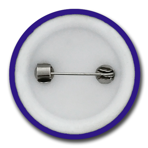 'Plain' Plastic Button Badge (Pack of 25) by School Badges UK