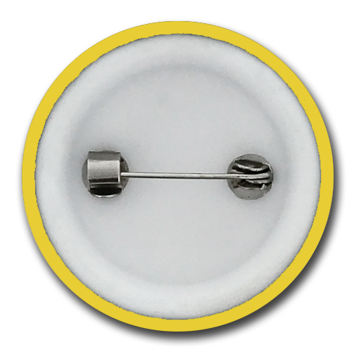 'Plain' Plastic Button Badge (Pack of 25) by School Badges UK
