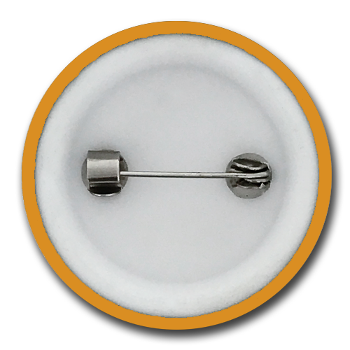 'Plain' Plastic Button Badge (Pack of 25) by School Badges UK