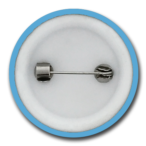 'Plain' Plastic Button Badge (Pack of 25) by School Badges UK