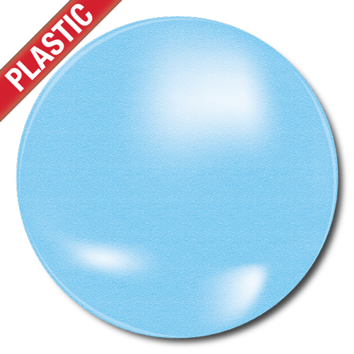 'Plain' Plastic Button Badge (Pack of 25) by School Badges UK