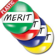 Merit Plastic Button Badge by School Badges UK