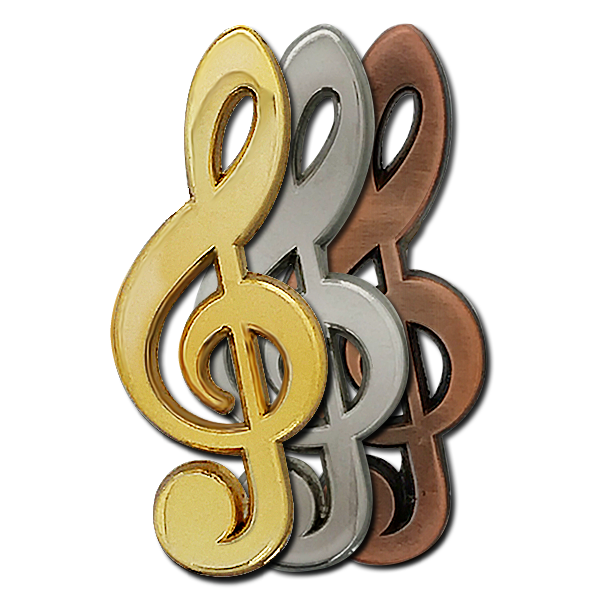Musical Clef Badge by School Badges UK