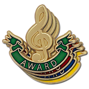 Music Clef Award Badge by School Badges UK
