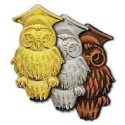 Wise Owl Badge by School Badges UK