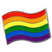 Rainbow Pride Flag Badge by School Badges UK