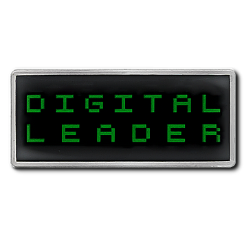 Digital Leader Pixel Badge by School Badges UK