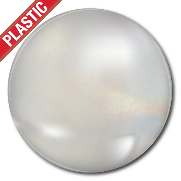 'Plain' Metallic Plastic Button Badge (Pack of 25) by School Badges UK