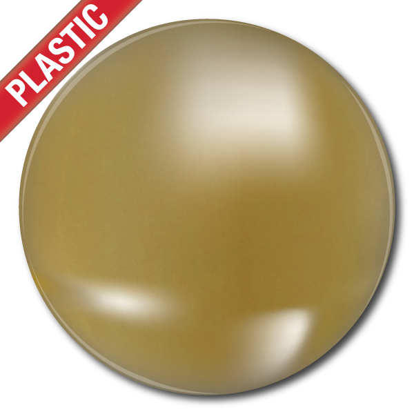 'Plain' Metallic Plastic Button Badge (Pack of 25) by School Badges UK