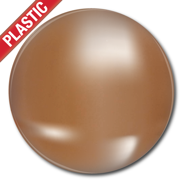 'Plain' Metallic Plastic Button Badge (Pack of 25) by School Badges UK