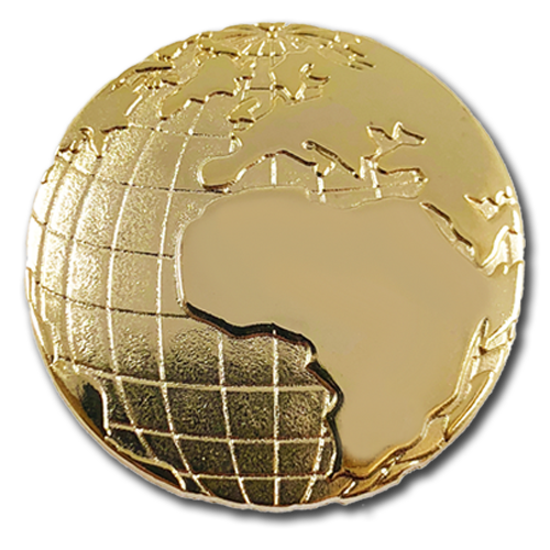 Geography Globe Badge by School Badges UK