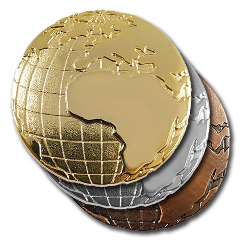 Geography Globe Badge by School Badges UK