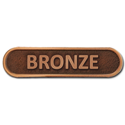 Bronze Metal Bar Badge - School Badges UK