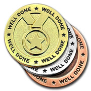 Well Done Medal Badge