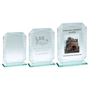 Jade Glass Rectangle + Silver Lined Edges (4mm Thick) by Legacy Outfitters