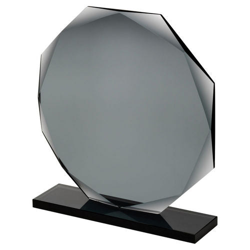 Smoked Black Glass Octagon Plaque (10mm Thick) - 146mm by Legacy Outfitters