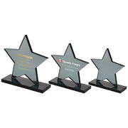 Smoked Black Glass Star Plaque (10mm Thick) by Legacy Outfitters