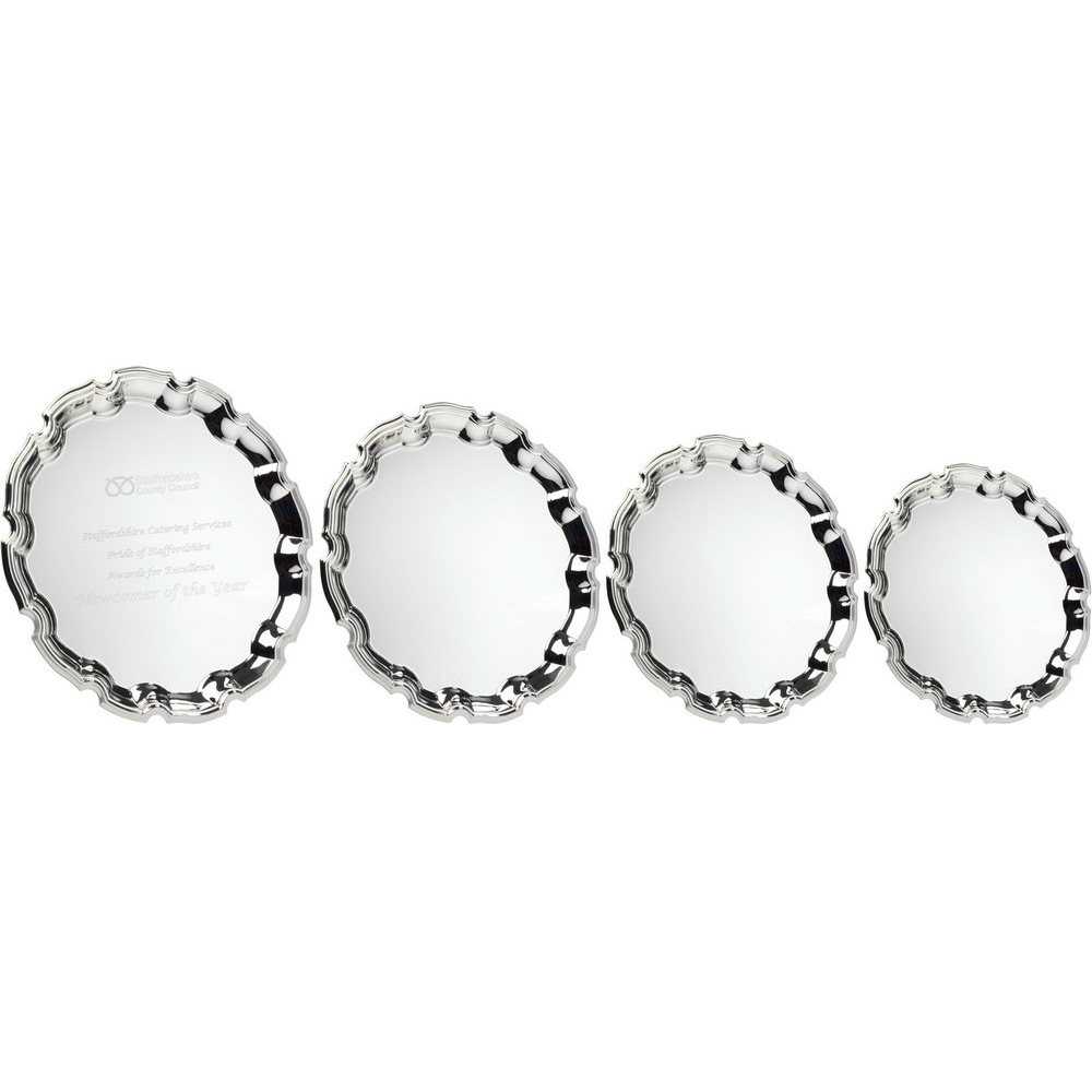Silver Plated Iron Salver...Chippendale Edge - 0.5mm Thick by Legacy Outfitters