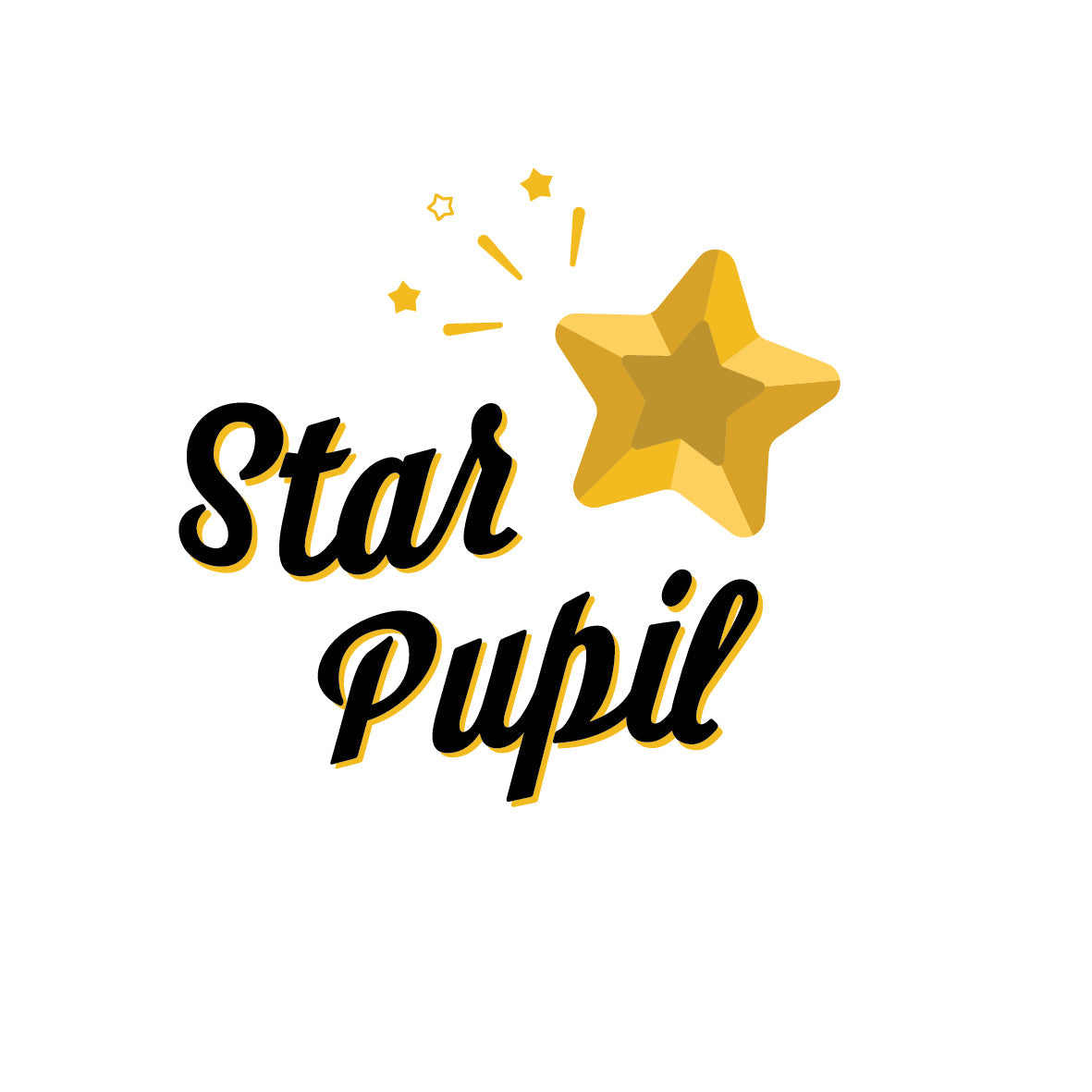 Star Pupil Clear Acrylic Trophy Design by School Badges UK