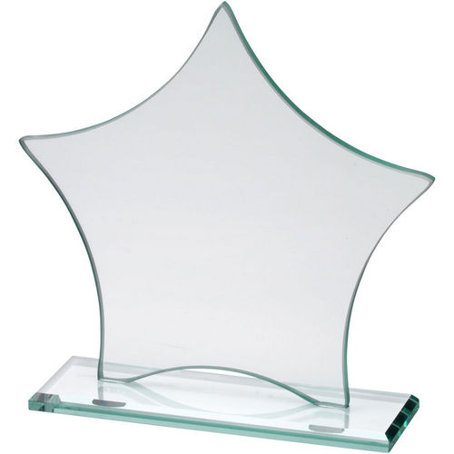 Jade Glass Star Plaque (6mm Thick) - 140mm by Legacy Outfitters
