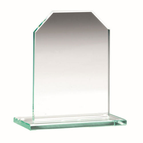 Jade Glass Chamfered Rectangle Plaque (6mm Thick) - 95mm by Legacy Outfitters