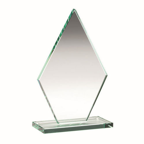 Jade Glass Tall Diamond Plaque (10mm Thick) - 178mm by Legacy Outfitters