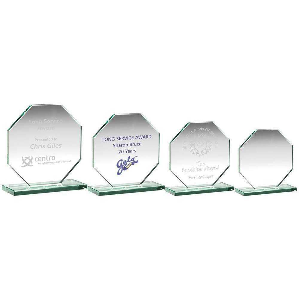 Jade Glass Octagon Plaque (10mm Thickness) by Legacy Outfitters