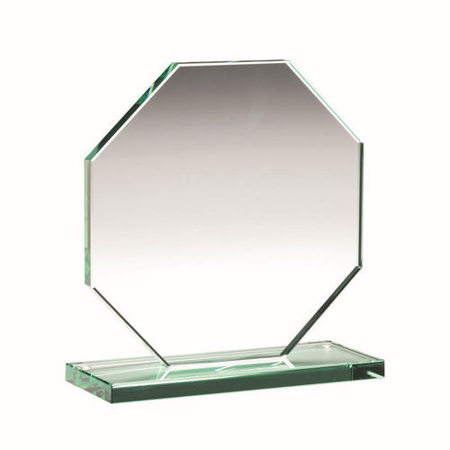 Jade Glass Octagon Plaque (10mm Thickness) - 102mm by Legacy Outfitters