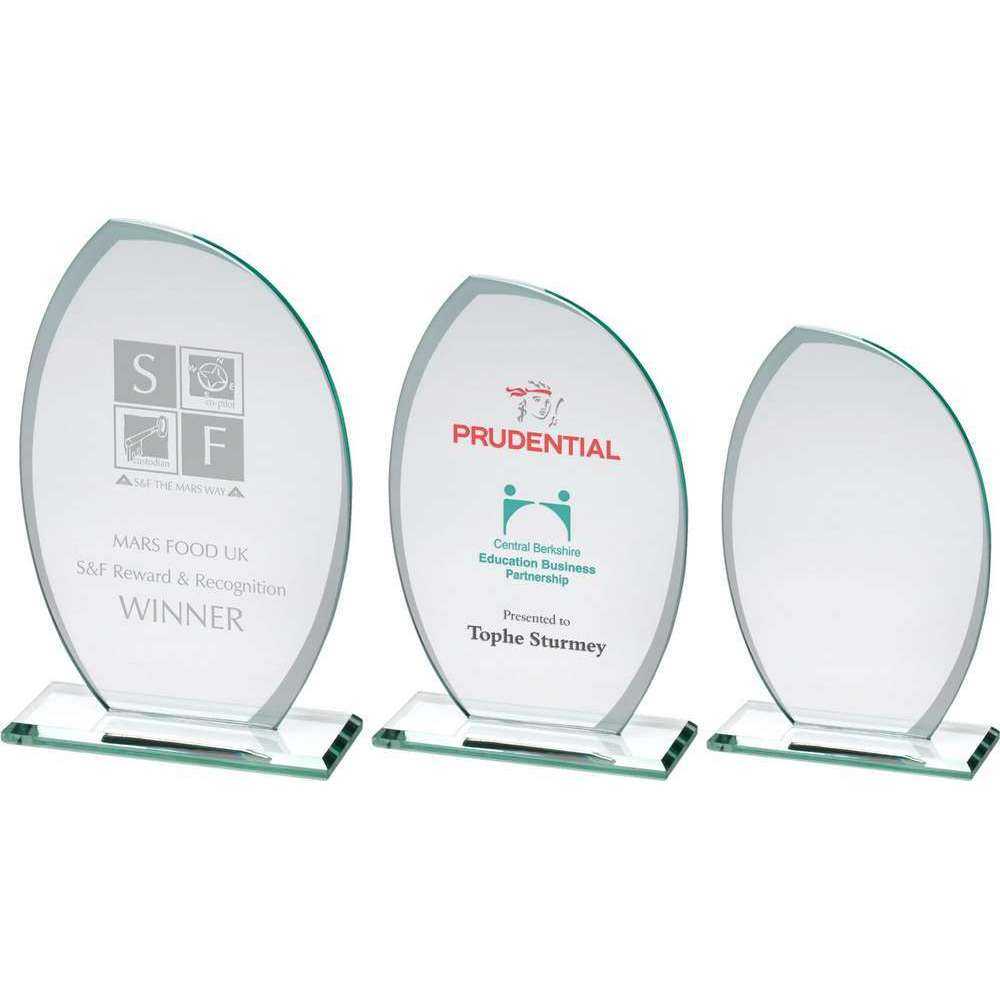 Jade Glass Plaque With Frosted Sides (6mm Thick) by Legacy Outfitters