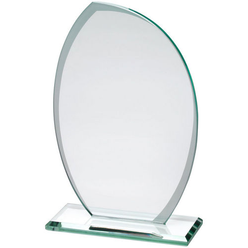 Jade Glass Plaque With Frosted Sides (6mm Thick) - 171mm by Legacy Outfitters