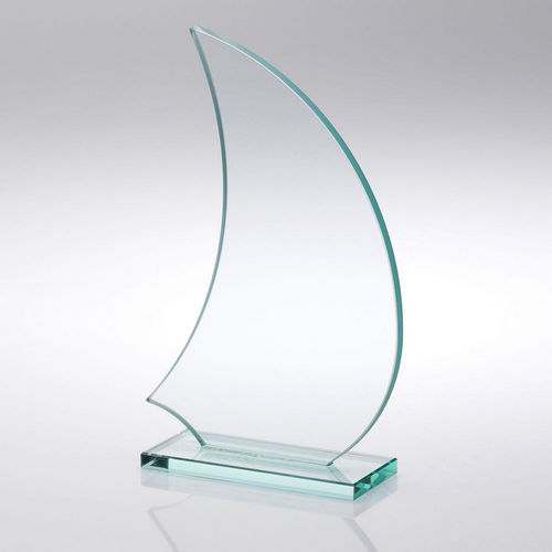 Jade Glass Sail Plaque (6mm Thick) - 165mm by Legacy Outfitters