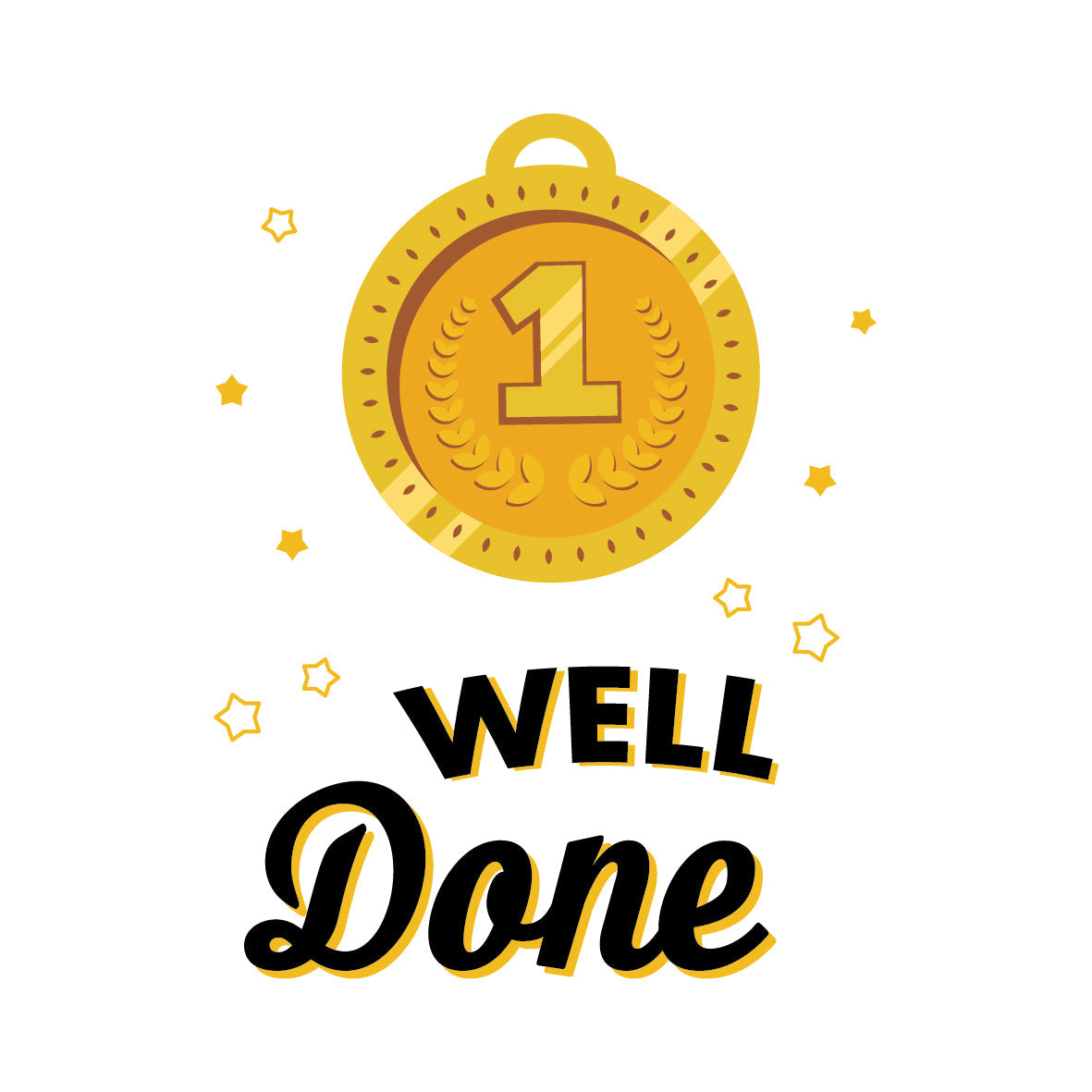Well Done Clear Acrylic Trophy Design by School Badges UK