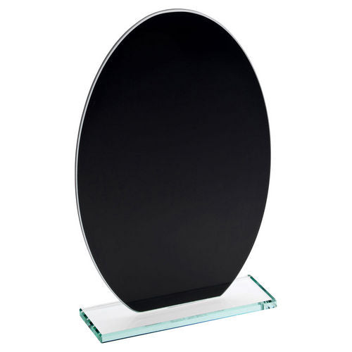 Black Backed Jade Glass Oval(4mm Thick) - 165mm by Legacy Outfitters