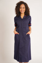 Ladies Dress with Round Collar
