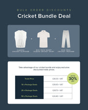 Cricket Bundle 1. Short Sleeve - Trousers - Slipover